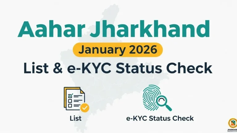 Aahar Jharkhand January 2026 List